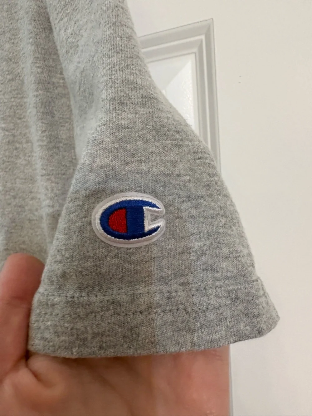Champion Heather Gray Crewneck T-Shirt with Tag - Picture 4 of 10